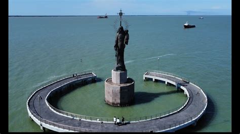 Stella Maris Estatua Monumental Sobre El Mar De Carmen Campeche Youtube