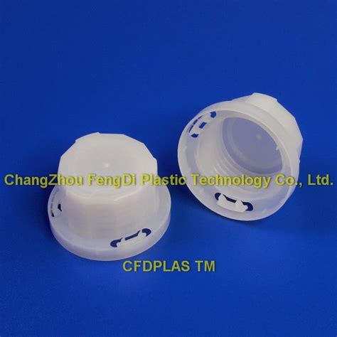 38mm Plastic Screw Caps With Molded Tamper Evidence Strip Ring CFD AS