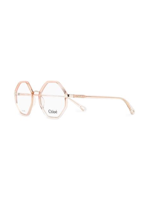 Chloé Eyewear Hexagonal Shaped Frame Glasses Farfetch