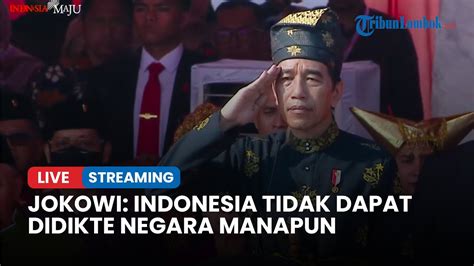 Live Pidato Jokowi Hari Lahir Pancasila Jokowi Indonesia Tak Dapat