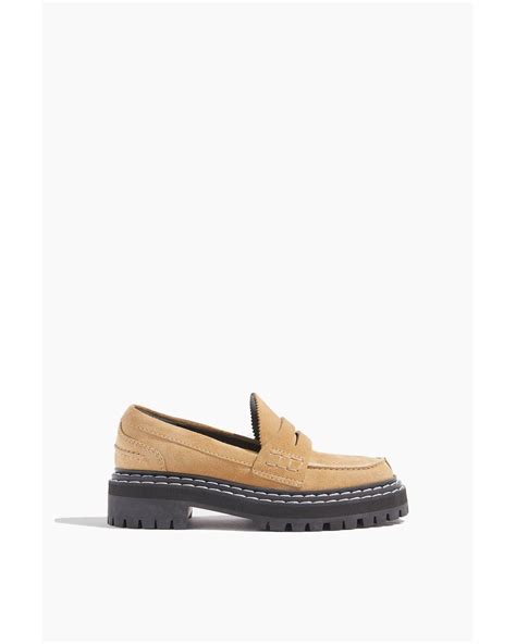 Proenza Schouler Lug Sole Loafer In White Lyst