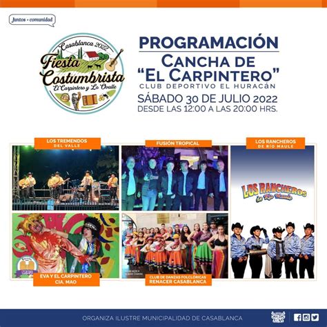 2 Fiesta costumbrista de Casablanca se realizará en El Carpintero y