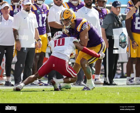 Tampa United States 01st Jan 2024 Lsu Tigers Tight End Mason Taylor