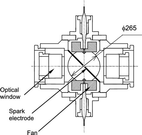 E Schematic Of The Constant Volume Combustion Chamber Download Scientific Diagram