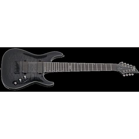 Schecter Hellraiser Hybrid C 8 8 String In Trans Black Burst