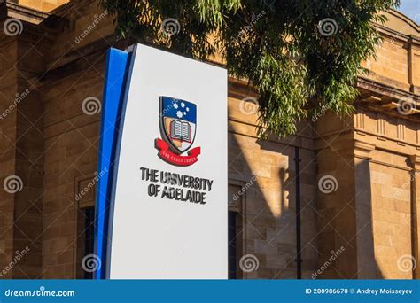 University of Adelaide Stand with with Logo Editorial Image - Image of ...