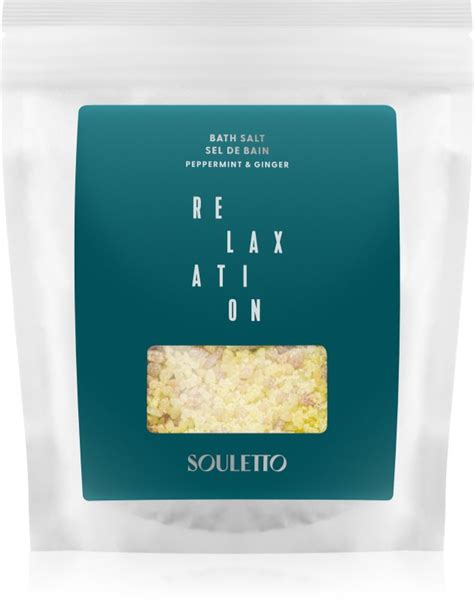 Souletto Peppermint Ginger Bath Salt Sel De Bain Notino Fr