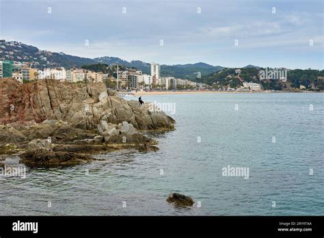 Platja D Aro Beach In Costa Brava Catalonia Stock Photo Alamy