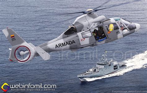 Armada de Colombia proyecta equipar sus helicópteros AS 365 Dauphin