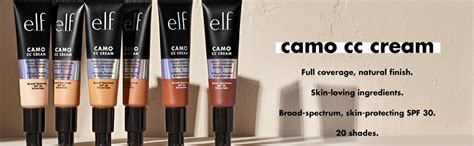 E L F Camo Cc Cream Spf Full Coverage Foundation Light N