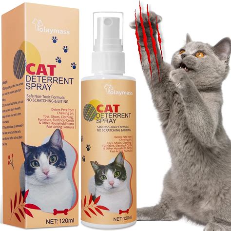 Folaymass Cat Deterrent Spray Cat Scratch Furniture Protector Spray To Stop