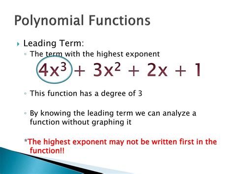 Ppt Polynomial Functions Powerpoint Presentation Free Download Id