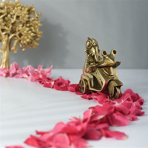 Lord Ganesh Brass Statue | God Idols | Samskara Home