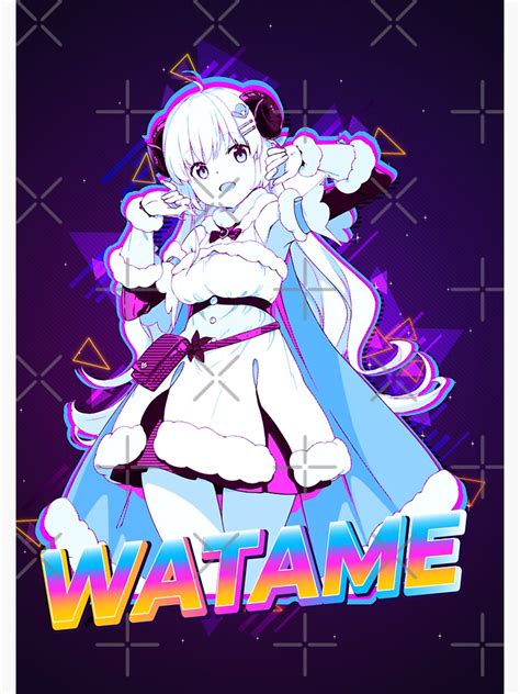 Pegatina Tsunomaki Watame Hololive Vtuber De PurpleStudio6 Redbubble