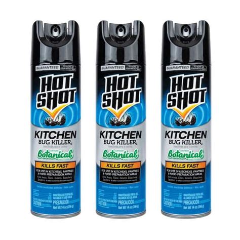Hot Shot Oz Kitchen Bug Insect Killer Aerosol Spray Pack HG The Home Depot