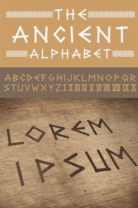 Ancient english creative alphabet By ExpressShop | TheHungryJPEG | Ancient english, Ancient ...