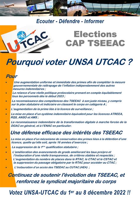 Pourquoi Voter Unsa Utcac Pour La Cap Unsa Utcac