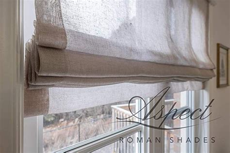 Loganova Relaxed Roman Shade Made To Order Sheer Fabric Lucky Earth With Sheer Lining Chain