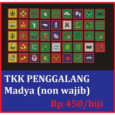 Jual Badge Tkk Madya Penggalang Non Wajib Bordir Shopee Indonesia