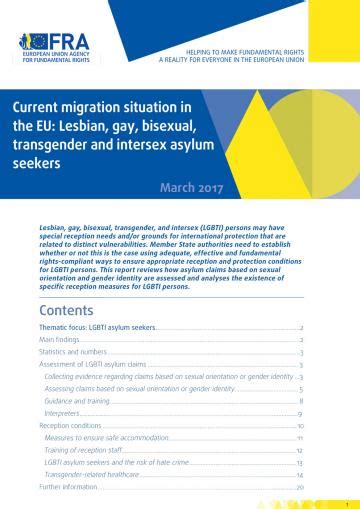 Current Migration Situation In The Eu Lesbian Gay Bisexual