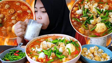 Baso Aci Pedas Extra Cabe Asmr Mukbang Indonesia Youtube