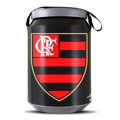 Cooler Térmico 18 Litros Personalizado Oficial Flamengo Caixa 24 Latas