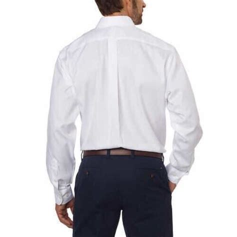 Kirkland Signature Men S Traditional Fit Dress Shirt White Size