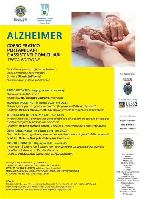 Corso Pratico Per Assistenti E Familiari 3 Edizione AlzheimerFamiliari