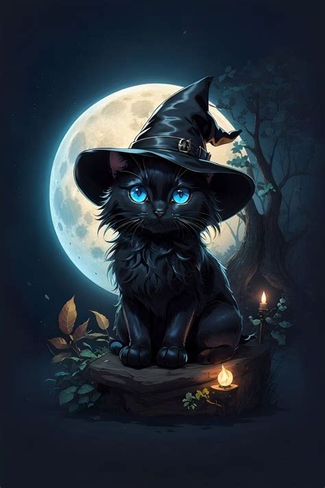 Pin by Sophiataquet on Fond écran in 2023 Black cat halloween Cute