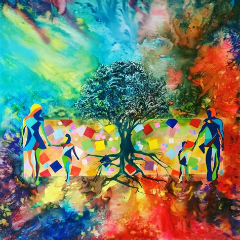 Arbre De Vie Par André Bielen 2019 Peinture Artsper