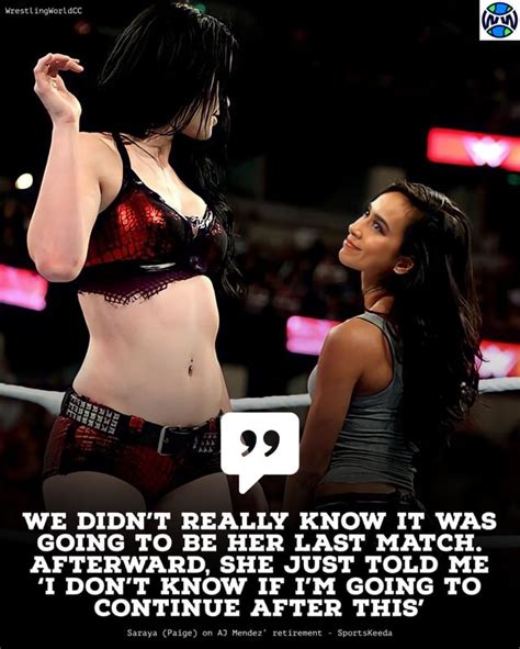 Paige on not knowing about AJ Lee retirement : r/AJLeeAndPaigeFans