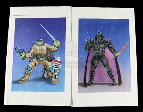 Lot 590 Teenage Mutant Ninja Turtlesstar Wars Crossover Printed