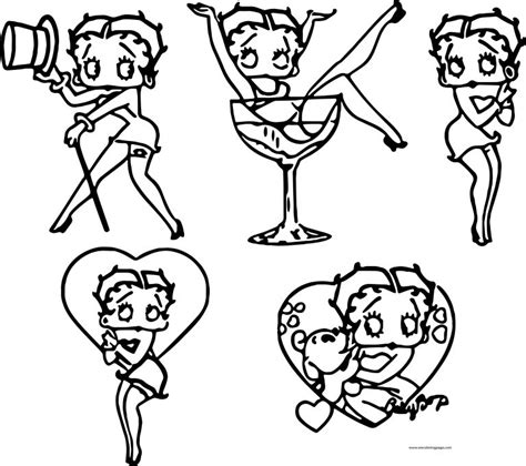 Betty Boop We Coloring Page 042