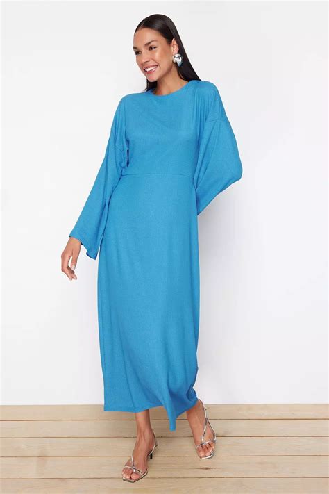 Buy Trendyol Spanish Knitted Dress with Sleeves 2025 Online | ZALORA