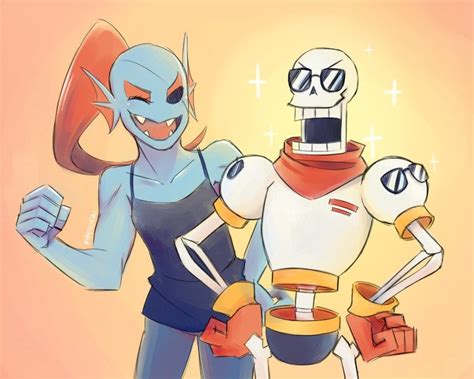 Papyrus And Undyne Fanart Rundertale