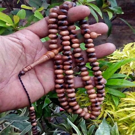 Jual Tasbih Muslim Kayu Bidara Arab Ulir Model Pipih Di Lapak Halim