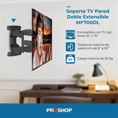 Soporte Led Tv Lcd Smart Articulado Doble Brazo Reforzado 32 40 42 43