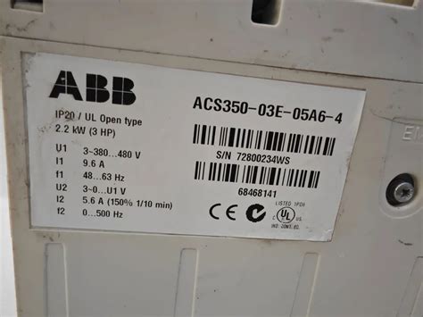 ABB ACS355 AC Frequency Inverter Drive ACS350 03E 05A6 4 At Rs 5800