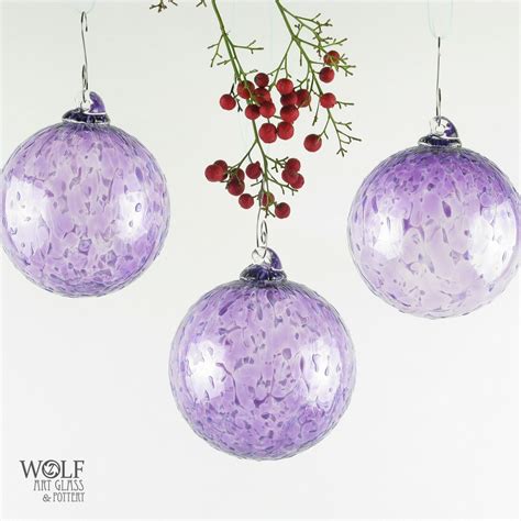 Blown Glass Christmas Tree Holiday Ornament by wolfartglass