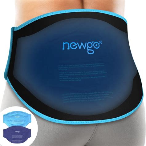 NEWGO Ice Pack For Back Pain Relief Lower Back Ice Pack Wrap Gel Cold