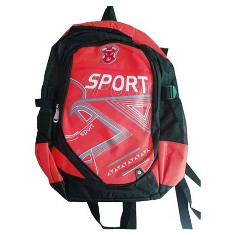 Red And Black Polyester Printed School Backpacks at Rs 270/piece in Ambala