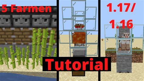 5 Minecraft Farmen Mit Redstone Teil 1 Minecraft Tutorial 1 17 1 16