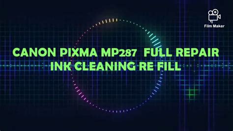 canon pixma mp287 printer full repair - YouTube