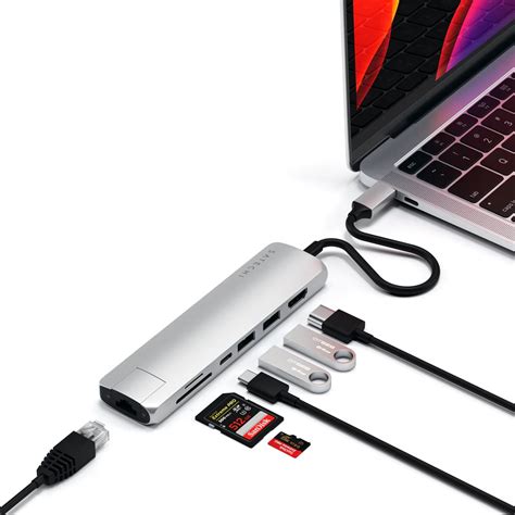 USB-C адаптер Satechi Type-C Slim Multiport с Ethernet Adapter (ST ...