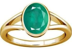 Divya Shakti Ratti Panna Stone Panchadhatu Ring Emerald Ring Stone