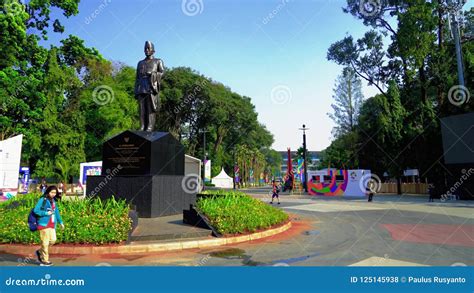 Statue of Soekarno at Gelora Bung Karno Stadium Stock Footage - Video ...