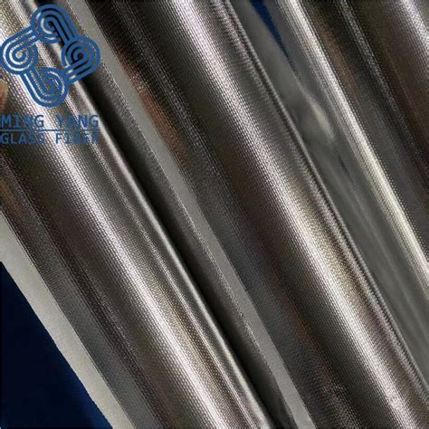 Fireproof Fiberglass Fabric Aluminum Foil Coated Cloth Laminated Roll