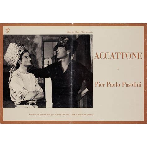 Accattone 1961 Italian Fotobusta Film Poster For Sale At 1stDibs