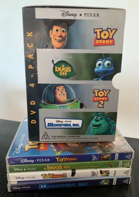 Pixar Dvd Box Set Toy Story A Bugs Life And Monsters Inc Pal