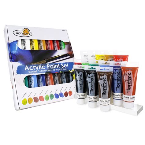 Thornton S Art Supply Acrylic Paint Tubes Assorted Colors Ml